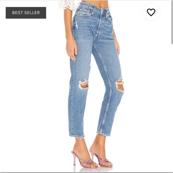 Free People Fast Times High Rise Mom Jeans - Picture 3 of 14